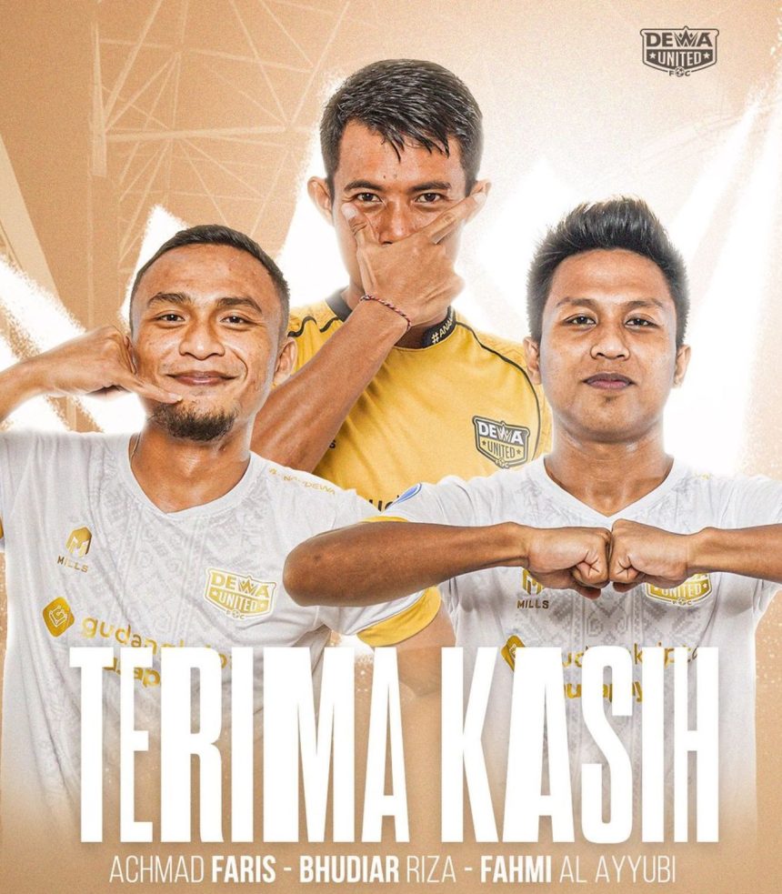 turunminum.id Cuci Gudang Berlanjut, Dewa United Lepas 3 Pemain