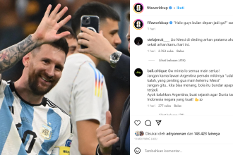 turunminum.id Unggah Foto Lionel Messi, Netizen Tanya Kepastian Datang ke Jakarta Bulan Depan