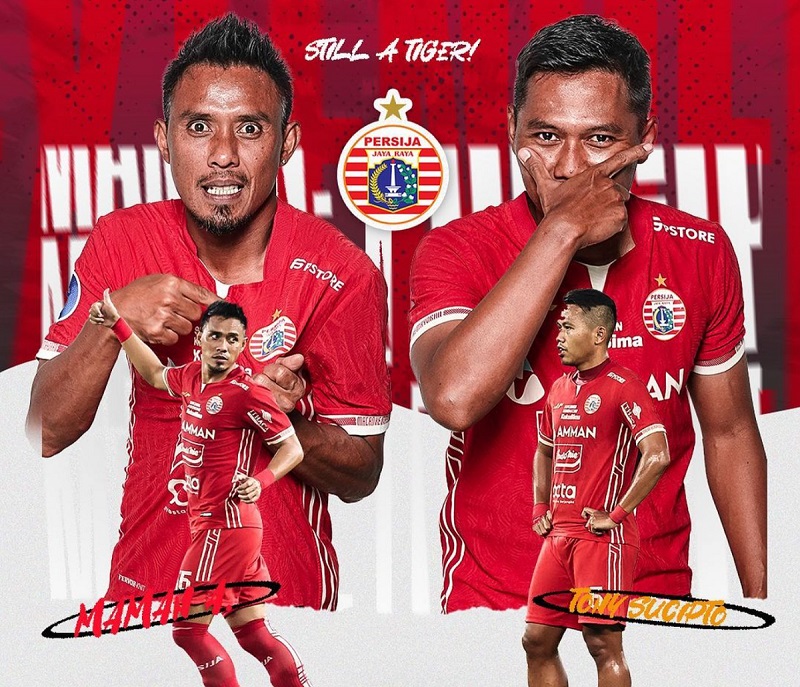 turunminum.id Persija Jakarta Perpanjang Kontrak Maman Abdurahman dan Tony Sucipto
