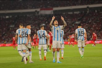 turunminum.id Hasil Babak Pertama, Gol Leandro Paredes Buka Kemenangan Sementara Argentina 1-0  