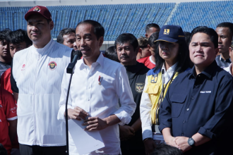 turunminum.id Jawaban Spontan Jokowi Soal Kelayakan Stadion Si Jalak Harupat Bandung