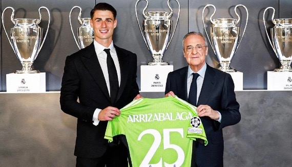 turunminum.id Kepa Arrizabalaga Percaya Diri Bisa Lebih Lama di Real Madrid