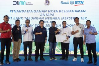 turunminum.id Erick Thohir Kerja Sama dengan BTN Permudah Pemain Miliki Rumah