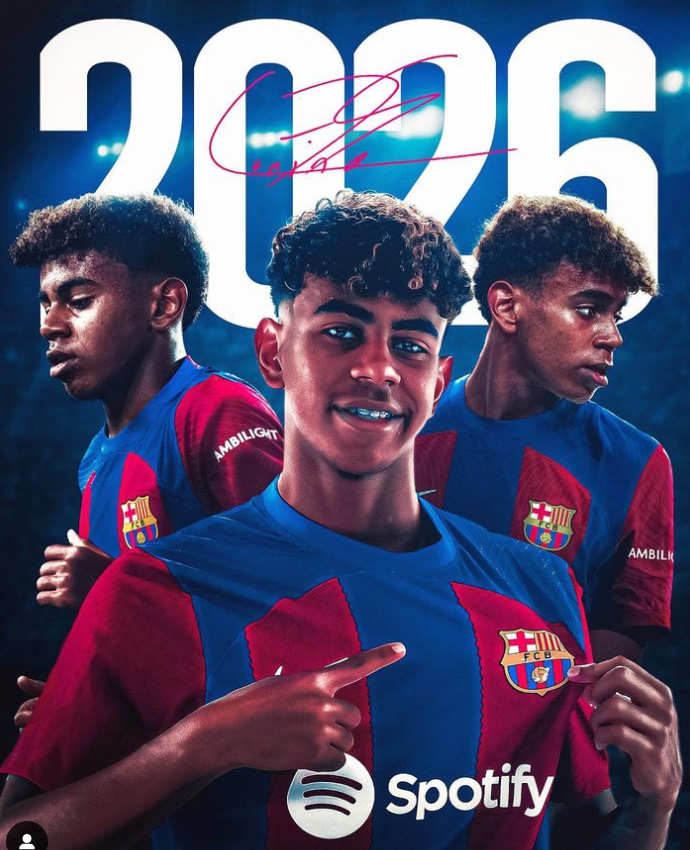 turunminum.id Bintang Timnas U17 Spanyol Lamine Yamal Kontrak Baru di Barcelona Senilai 1 Miliar Euro