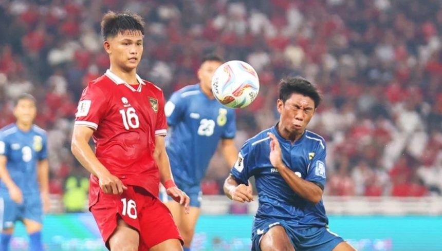 Potret Hokky Caraka di Laga Timnas Indonesia Kontra Brunei Darussalam (foto: Instagram)