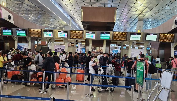 Jelang Pembukaan Piala Dunia U17, Suasana Terminal Domestik Bandara Soekarno Hatta Meriah