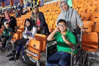 turunminum.id Muhammad Fadhil Atlet Boccia Penyandang Disabilitas Nyaman Nonton Piala Dunia U-17 di SJH