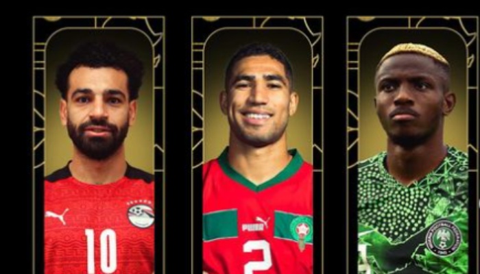 Mohamed Salah, Achraf Hakimi dan Victor Osimhen Jadi Kandidat Pemain Terbaik Afrika