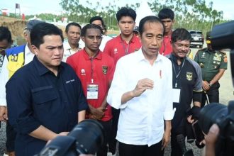 turunminum.id Soal Perkembangan Pembangunan Training Center Timnas Indonesia di IKN, Presiden Jokowi: Sudah 20 Persen