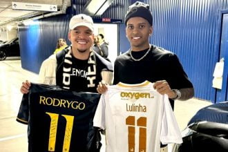 United, Lulinha bertemu winger Real Madrid, Rodrygo Goes (Foto: Lulinha/Madura United)