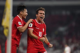 Selebrasi Egy Maulana Vikri usai bobol gawang Vietnam (Foto: PSSI)