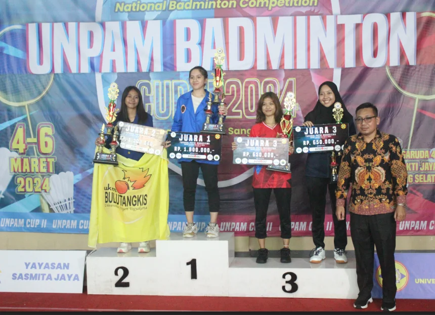 STIA Mensis rebut juara I Tunggal Putri Unpam Badminton Cup II 2024