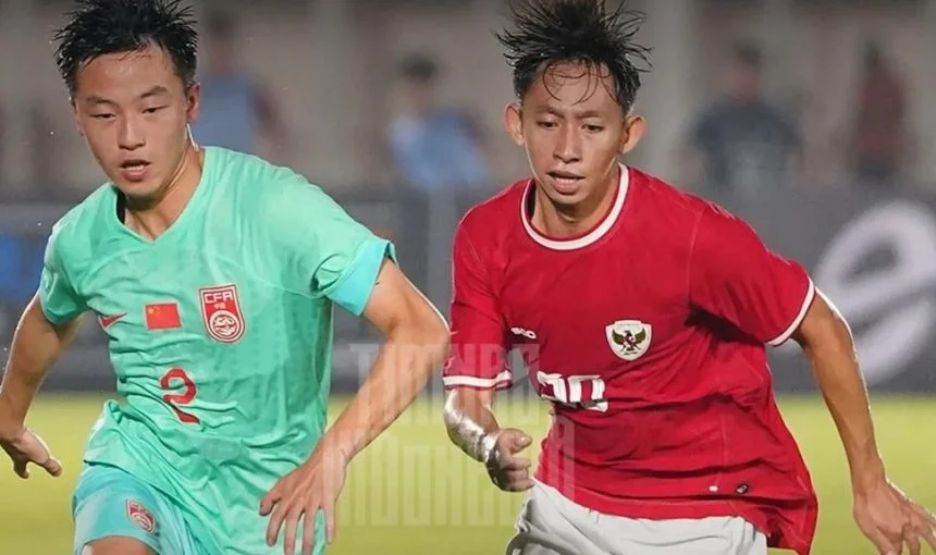 turunminum.id Hasil Laga Timnas Indonesia U20 Vs China U20, Gol Penalti Figo Dennis Samakan Skor 1-1