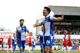 Ekspresi Elkan Baggott Usai Mencetak Satu Gol untuk Bristol Rovers. (Foto:Instagram/ElkanBaggott)