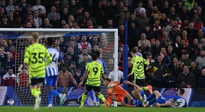 turunminum.id Hasil Laga Brighton Vs Arsenal, The Gunners Taklukkan The Seagulls Dengan Skor Telak
