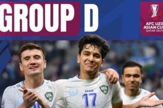 turunminum.id Daftar 8 Tim Lolos ke Perempat Final Piala Asia U-23, Menanti Penguasa Grup D