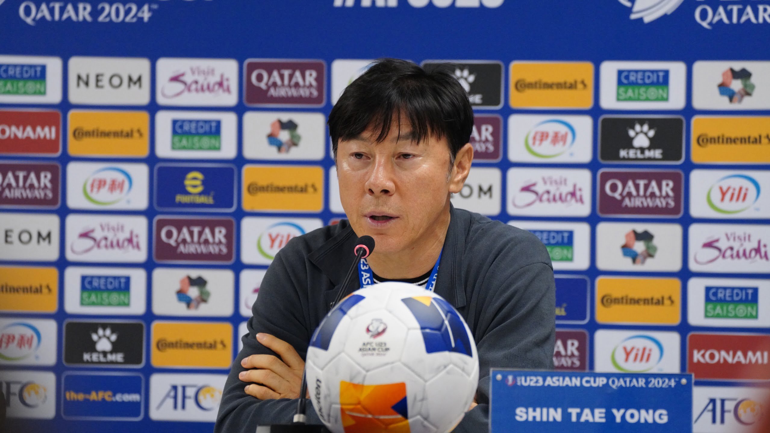 Pelatih Timnas Indonesia, Shin Tae-yong di Piala Asia U-23 2024 (Foto: PSSI)