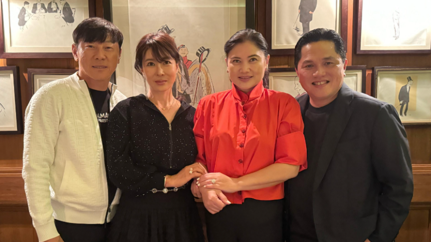 turunminum.id Gaya Romantis Erick Thohir dan Shin Tae-yong, Double Date Kompak Tak Bahas Timnas Indonesia