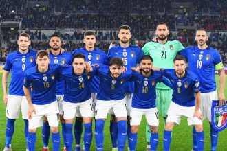 Potret kesebelasan Timnas Italia (foto: Instagram)