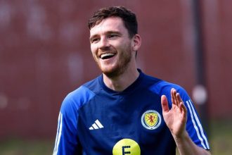 Andy Robertson kecewa berat usai Skotlandia kalah dari Jerman (Foto: Instagram/Andy Robertson)