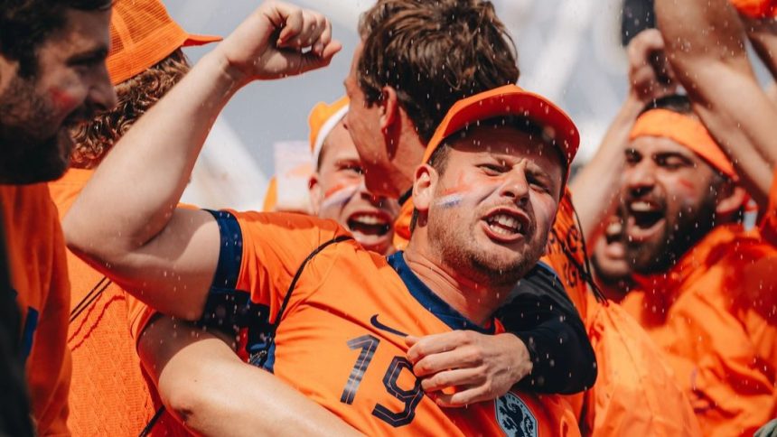 Kegembiraan fans Belanda setelah menang atas Polandia di Euro 2024 (Foto: Instagram/osoranje