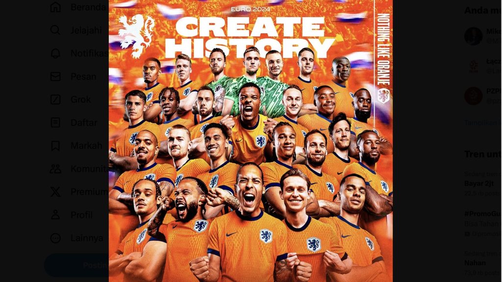 turunminum.id Prediksi Prediksi Skor: Belanda vs Kanada Pertandingan Persahabatan, 06 Juni 2024 Prediksi Skor: Belanda vs Kanada Pertandingan Persahabatan, 06 Juni 2024 (foto: instagram)