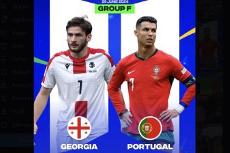 Georgia Berusaha Lolos ke 16 Besar, Hadapi Portugal di Laga Terakhir Grup F (foto: twitter)