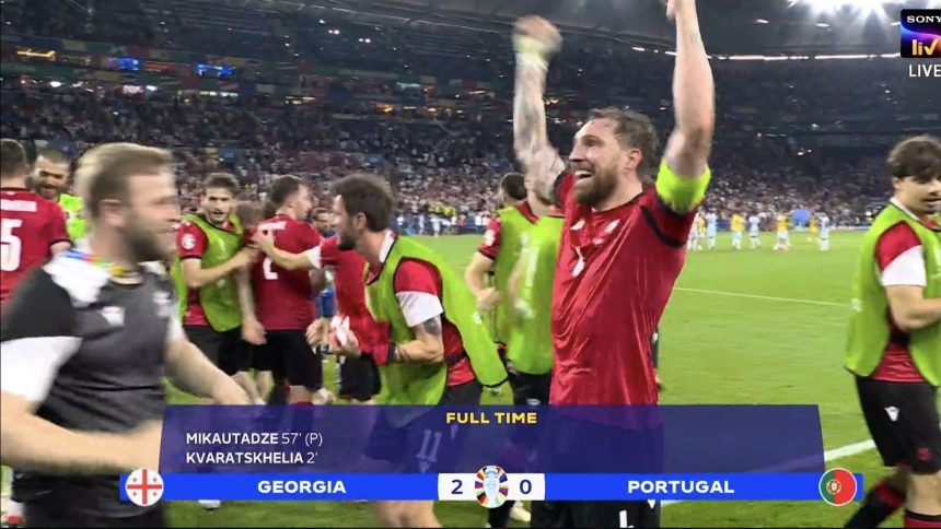 Georgia vs Portugal: Kemenangan 2-0 Georgia ke Babak 16 Besar Euro 2024 (foto: twitter)