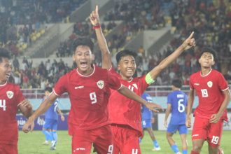 Timnas Indonesia U-16 menang 3-0 atas Singapura di Piala AFF U-16 2024 (Foto: Turunminum.id/Nofik Lukman Hakim)