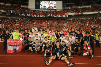 Potret Timnas Indonesia Usai Pecundangi Filipina 2-0 di Stadion Utama Gelora Bung Karno, Senayan, Jakarta Pusat, Selasa(11/6/2024). (Foto:PSSI)