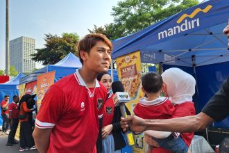 Aktor Tanah Air, Rizky Billar datang langsung ke Stadion GBK