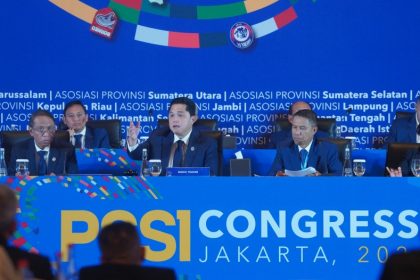 Erick Thohir pimpin Kongres Tahunan PSSI 2024 (Foto: PSSI)