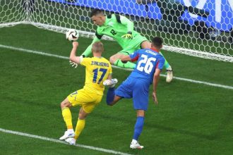 Slovakia vs Ukraina di Euro 2024 (Foto: UEFA.com/Getty Image)