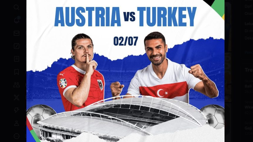 Prediksi Austria vs Turki di Babak 16 Besar Euro 2024 (foto: twitter)