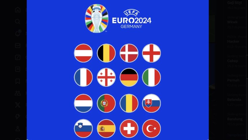 Pelajaran Penting dari Babak 16 Besar Euro 2024 (foto: twitter)