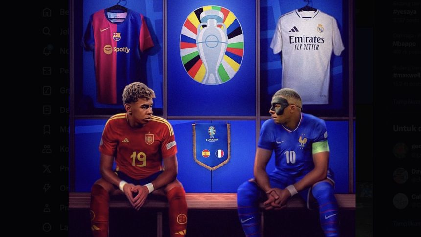 Euro 2024: Deschamps Akui Performa Buruk Prancis vs Spanyol (foto: twitter)