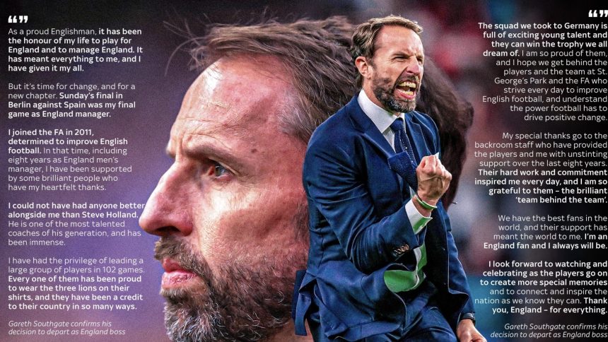 Gareth Southgate Mengundurkan Diri sebagai Manajer Timnas Inggris (foto: twitter)