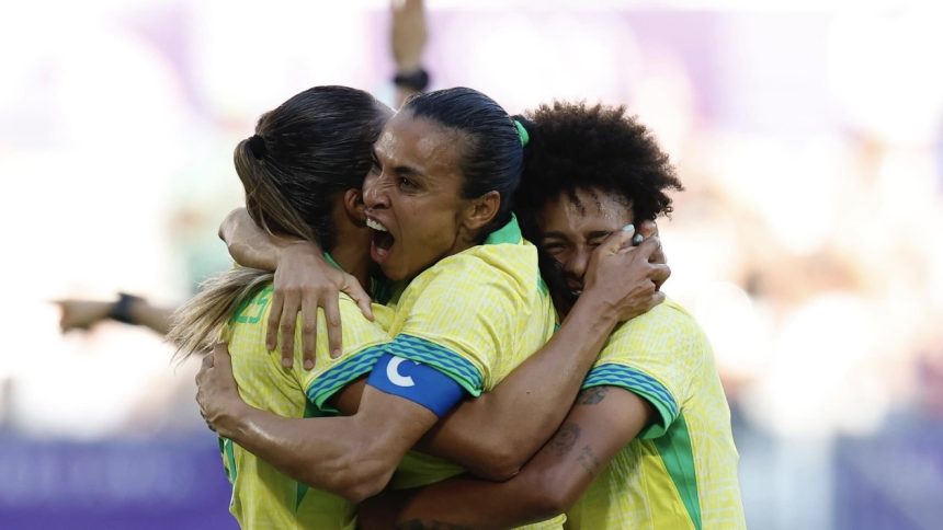 Brasil Tunjukkan Dominasi dengan Kemenangan Tipis atas Nigeria di Olimpiade Paris 2024 (foto: x)