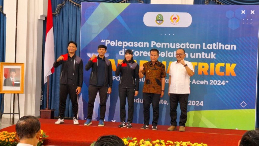 turunminum.id Jelang PON XXI, Pj Gubernur Jabar Lepas Ratusan Atlet TC ke Korea