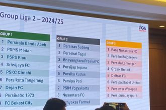 Pembagian grup Liga 2 2024/25 (Foto: Istimewa)