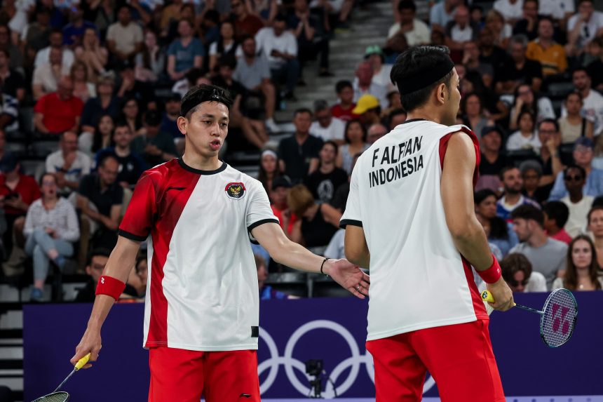 Fajar Alfian/Rian Ardianto lolos perempatfinal Olimpiade Paris 2024 (Foto: PBSI/Badmintonphoto/Yohan Nonotte)