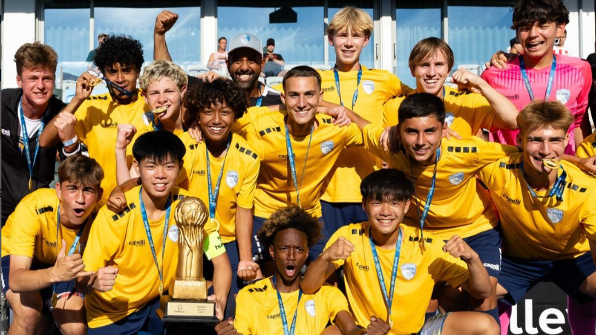 Pemain Timnas Indonesia U-16, Lucas Raphael Lee membawa NorCal PDP menjadi juara Gothia Cup U-16 2024. (Foto:Instagram/@gothiacup_official)