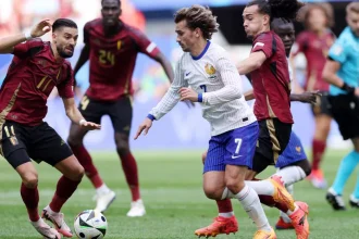 Prancus menang 1-0 atas Belgia di babak 16 besar Euro 2024 (Foto: UEFA.com/Getty Images)