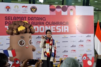 Gregoria Mariska Tunjung saat kembali ke Indonesia usai Olimpiade Paris 2024 (Foto: Turunminum.id/da Yerimon)