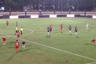 Laga Liga 1 2024, Semen Padang vs Borneo FC (Foto: Turunminum.id/da Yerimon)