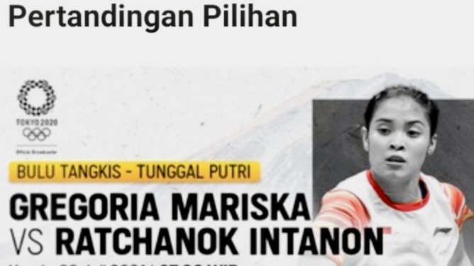 Gregoria vs. Ratchanok Perempat Final Olimpiade Paris 2024 (foto: x)
