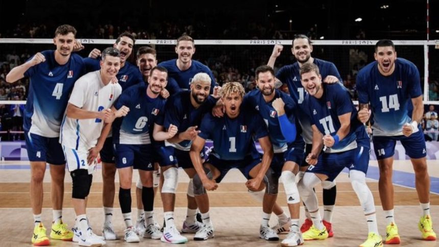 Prancis dan AS: Semifinal Voli Putra Olimpiade Paris 2024 (foto: x)
