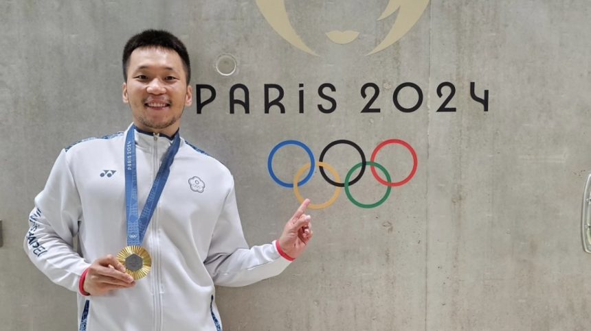 Lee Yang dan Wang Chi-Lin: Emas Pada di Paris 2024 (foto: x)