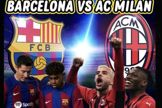 Barcelona vs Milan: Pertandingan Persahabatan (foto: x)