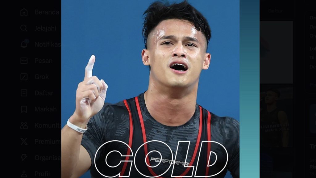 turunminum.id Liga Internasional Rizki Juniansyah Raih Emas Pada Paris 2024 Rizki Juniansyah Raih Emas Pada Paris 2024 (foto: x)